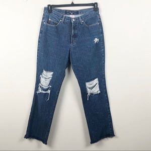 Vintage Guess Distressed 90's Boot Leg Jeans